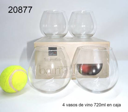 Imagen de VASO DE VINO X4 720ML EN CAJA 10.23